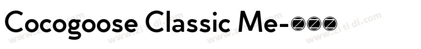 Cocogoose Classic Me字体转换